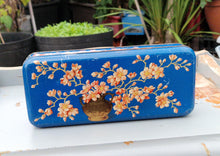 Load image into Gallery viewer, Macfarlane Lang &amp; Co Biscuit Tin Beautful Cherry Blossom Design Art Deco Style c1930s
