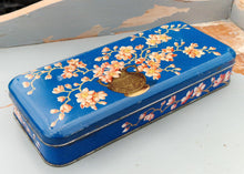 Load image into Gallery viewer, Macfarlane Lang &amp; Co Biscuit Tin Beautful Cherry Blossom Design Art Deco Style c1930s
