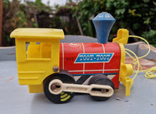 Load image into Gallery viewer, Vintage 1960s Fisher-Price Toot-Toot Pull-Along Toy Train - Model 643
