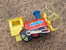 Load image into Gallery viewer, Vintage 1960s Fisher-Price Toot-Toot Pull-Along Toy Train - Model 643
