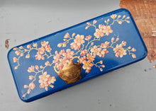 Load image into Gallery viewer, Macfarlane Lang &amp; Co Biscuit Tin Beautful Cherry Blossom Design Art Deco Style c1930s
