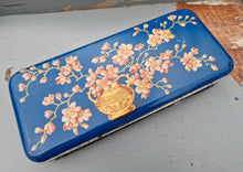 Load image into Gallery viewer, Macfarlane Lang &amp; Co Biscuit Tin Beautful Cherry Blossom Design Art Deco Style c1930s
