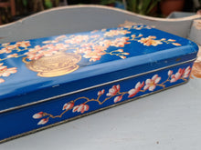 Load image into Gallery viewer, Macfarlane Lang &amp; Co Biscuit Tin Beautful Cherry Blossom Design Art Deco Style c1930s
