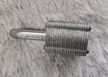 Load image into Gallery viewer, Vintage Diamond Lock Company Chrome Plated Laminated Large Padlock &amp; Original Key
