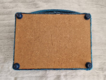 Load image into Gallery viewer, Vintage 1980s Retro Floral Sewing Basket – Rectangular Shape with Blue, Pink &amp; Red Flowers
