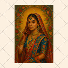 Load image into Gallery viewer, Indian Bride Design Kit – 20 Mixed Media Images | PNG &amp; PDF Download | Instant Digital Download
