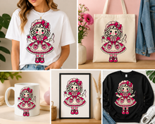 Load image into Gallery viewer, Vintage Rag Doll Clipart Bundle 20 PNG Retro Dolls Digital Craft Download
