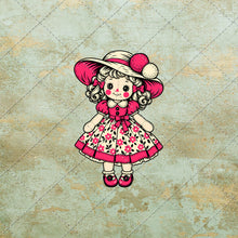 Load image into Gallery viewer, Vintage Rag Doll Clipart Bundle 20 PNG Retro Dolls Digital Craft Download
