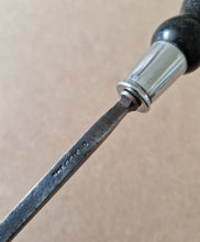 Load image into Gallery viewer, Vintage Sheffield Made Carving Gouge Chisel Steel Metal Ferrule Wooden Handle
