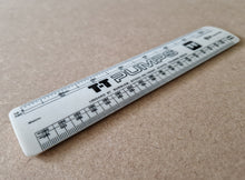 Load image into Gallery viewer, VINTAGE TT PUMPS PLASTIC RULER Advertising Promotion British Made Rule White
