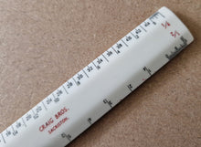 Load image into Gallery viewer, VINTAGE CRAIG BROS SACRISTON RULER RULE - STATIONARY HISTORICAL IN SLEEVE CASE
