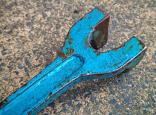 Load image into Gallery viewer, Vintage Cast Iron Basin Wrench 26cm Heavy Duty Plumber’s Tool Industrial Blue
