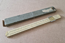 Load image into Gallery viewer, Vintage British " Classic" series 1 wooden slide rule with case

