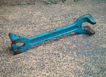 Load image into Gallery viewer, Vintage Cast Iron Basin Wrench 26cm Heavy Duty Plumber’s Tool Industrial Blue
