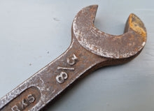 Load image into Gallery viewer, Vintage  / Antique Sagars of Halifax Yorks Open End  Spanner , 1/2" 3/8"
