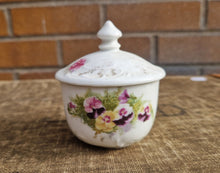 Load image into Gallery viewer, Round Hand Painted Floral Flower Ceramic Trinket Box
