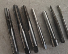 Load image into Gallery viewer, Job Lot of 7 Vintage Engineering Taps, Reamers &amp; Cutter - Metalworking Tool Set
