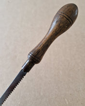 Load image into Gallery viewer, Vintage Pad Saw Wooden Handle With Brass Ferrule 31.5cm Long
