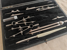 Load image into Gallery viewer, Vintage Harling London Technical Drawing Instrument Set Drafting Compass &amp; Tool
