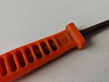 Load image into Gallery viewer, Vintage Orange Plastic Handle Slotted Screwdriver - 22.5cm Flat Head Tool
