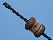 Load image into Gallery viewer, Antique Archimedes drill tool, Spiral Push Hand Drill, old hand drill

