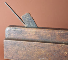 Load image into Gallery viewer, Vintage antique wooden moulding plane old woodworking tool with blade

