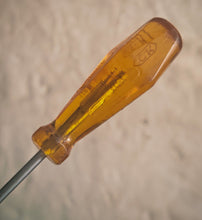 Load image into Gallery viewer, Title: CK Phillips Screwdriver – Made in England – Vintage Amber Handle – 13.5cm
