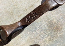 Load image into Gallery viewer, Open and close end spanner wrench marked 468 , small classic vintage garage tool
