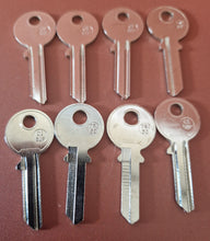 Load image into Gallery viewer, 8 x JMA TRI-5D Cylinder Key Blank for Tri-circle Silver Finish
