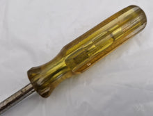 Load image into Gallery viewer, Swordfish Brand 5000v amber handle flat or slotted head screwdriver 24.5cm long
