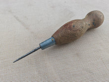 Load image into Gallery viewer, Vintage Wooden Handle Bradawl / Scratch Awl – 12.5cm Long – Classic Hand Tool
