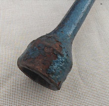 Load image into Gallery viewer, Vintage Blue Metal Car Wheel Brace / Lug Wrench 4-Way Cross Spanner Tool
