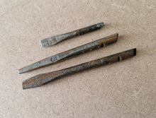 Load image into Gallery viewer, 3 x Stanley spiral ratchet screwdriver bits vintage tool parts
