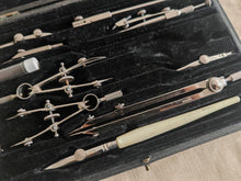Load image into Gallery viewer, Vintage Harling London Technical Drawing Instrument Set Drafting Compass &amp; Tool
