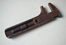 Load image into Gallery viewer, Vintage Adjustable Monkey Wrench Compact Cast Iron Spanner Early 20th Century
