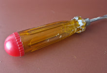 Load image into Gallery viewer, Adaptable screwdriver multi screwdriver with 7 multi bits , Yellow Clear Plastic
