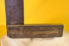 Load image into Gallery viewer, Vintage Tool Try Square Brass &amp; Wood Handel for Carpentry &amp; Woodworking G.Berry
