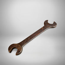 Load image into Gallery viewer, Vintage antique heavy duty cast iron spanner , 1/2 W 3/16 F / 3/8 W 7/16 W
