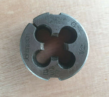 Load image into Gallery viewer, Johansson Bsf 1/2, G, Engineering Thread Cutting Die, Vintage Tool

