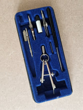 Load image into Gallery viewer, Vintage Pythag drafting compass drawing set In Case
