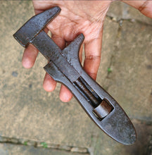 Load image into Gallery viewer, Vintage Adjustable Coes Style Monkey Wrench – Forged Steel – Early 20th Century
