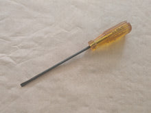 Load image into Gallery viewer, Vintage Flat Head Screwdriver Amber Handle 24cm Slotted Driver Retro Hand Tool
