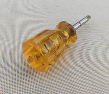 Load image into Gallery viewer, Vintage Phillips Stubby Screwdriver – Amber Handle – 9cm Long
