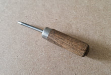 Load image into Gallery viewer, Vintage Antique Scratch Awl Hardwood Wooden Handle leathercraft Tool 11cm long
