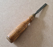 Load image into Gallery viewer, Vintage Cast Steel Wooden Handle Chisel Carpenter  Tool 23cm long
