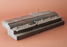 Load image into Gallery viewer, Vintage antique wooden moulding plane old woodworking tool with blade
