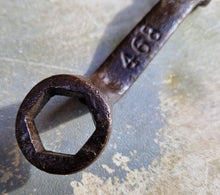 Load image into Gallery viewer, Open and close end spanner wrench marked 468 , small classic vintage garage tool
