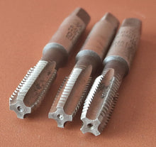 Load image into Gallery viewer, 3 x Dormer 3/8 (U)NC, 16 , 8.0mm Drill GT Taper Threading Tap, Made In England
