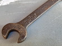 Load image into Gallery viewer, Vintage antique heavy duty cast iron spanner , 1/2 W 3/16 F / 3/8 W 7/16 W
