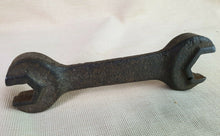 Load image into Gallery viewer, Vintage Chuncky Heavy Duty Cast Iron Spanner, Old Mechanics Handy Tool
